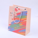 Colorful stars vertical gift bag-large