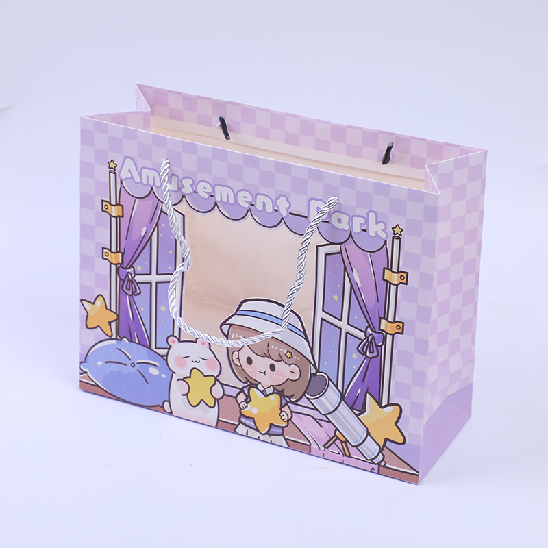 Amusement park series horizontal window gift bag-small