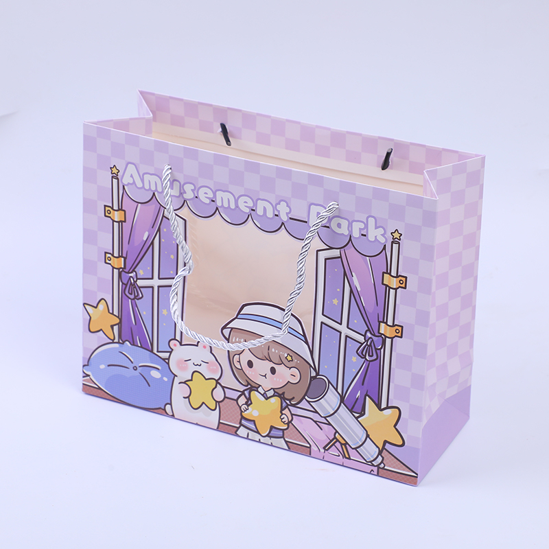 Amusement park series horizontal window gift bag-medium