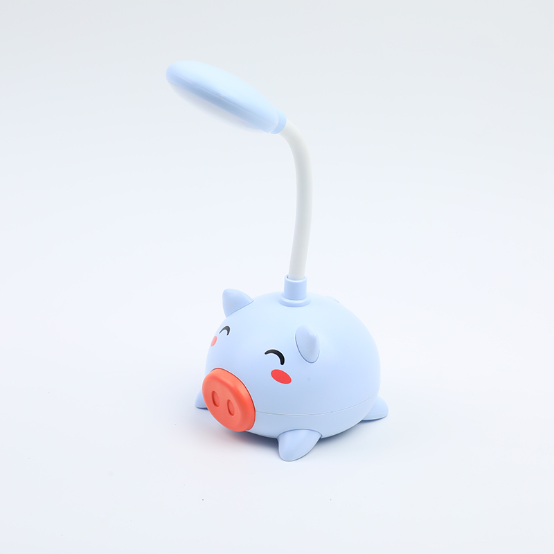 Cute pig eye caring LED lamp-round top