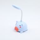 Cute pig eye caring LED lamp-round top