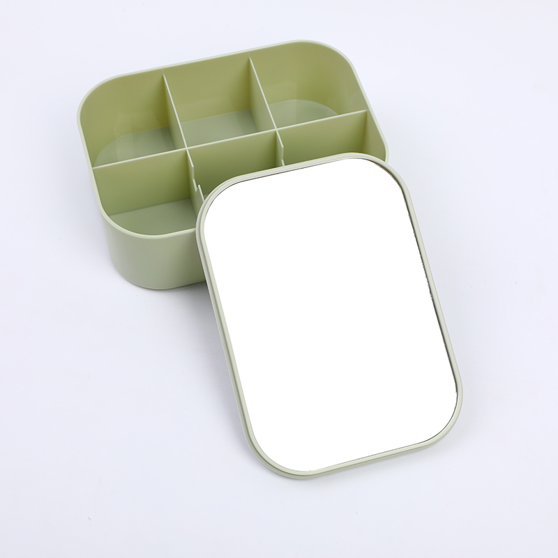Household tabletop storage cosmetic mirror
