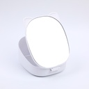 Folding storage cosmetic mirror