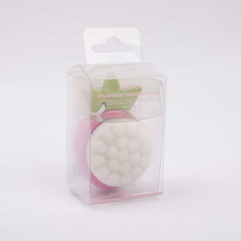 Strawberry massage facial cleansing brush