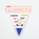 Party Car Series Triangle Flag*12pcs