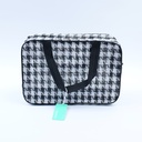 Plaid Patterned Wash-Up Cosmetic Bag (Large)