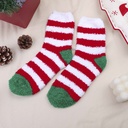 Coral Fleece Christmas Stocking - 1