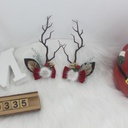 Christmas Series Long Antler Fabric Hairpin