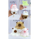 Two-sided funny plush keychain