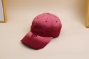 Matted hole grader adult baseball cap red