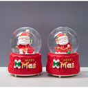 80# Santa sleigh crystal ball No.80-electric lights automatic spray snow