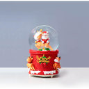 100# Santa rides a deer crystal ball No.100-electric lights automatic spray snow