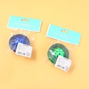 Colored corrugated plastic ball cat toy