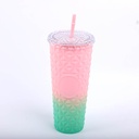 Large capacity creative plastic cup-710m