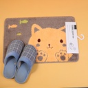 Cartoon cute series floor mat-naughty ca