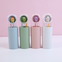 Abstract cartoon series toothbrush stora