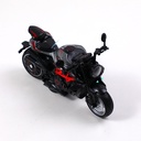 1:10 Alloy pull-back motorcycle with lig