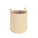 Candy Color Heart Storage Round Bucket- Yellow