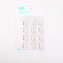 Home Transparent Adhesive Hooks 12pcs - Square