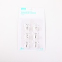 Home Transparent Adhesive Hooks 6pcs - Square