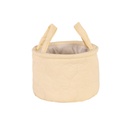 Candy Color Heart Desktop Storage Round Bucket - Yellow