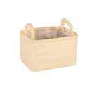 Candy Color Heart Desktop Storage Square Box - Yellow
