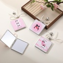 Sweet & Cool Large Square Mirror – Bow Pearl Chain