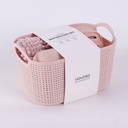 4-Piece Bathroom Set – Pink