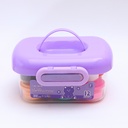 Purple Storage Bucket 24-Color Antibacterial Super Light Clay