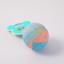 (HS-PET2203) 7.6cm Swirl Textured Basketball Dog Toy