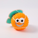 (HS-PET2203) 3 Textured Football Dog Toy - Orange