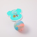 (HS-PET2203) 5cm Swirl Textured Basketball Dog Toy