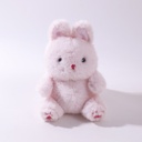 (HY-MR8006) Soft Fluffy Rabbit Plush Toy - 15cm (Plastic Eyes)