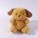 (HY-MR8006) Soft Fluffy Puppy Plush Toy - 15cm (Plastic Eyes)