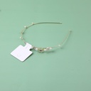 Fashion rhinestone pearl alloy hair band