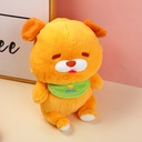 Sitting mango puppy 30cm-bib style plush
